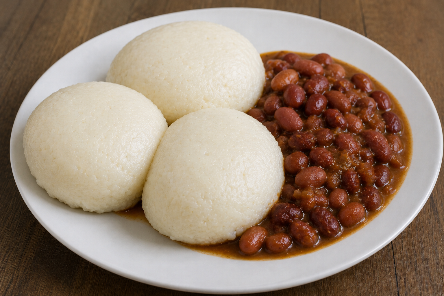 Nshima with Beans